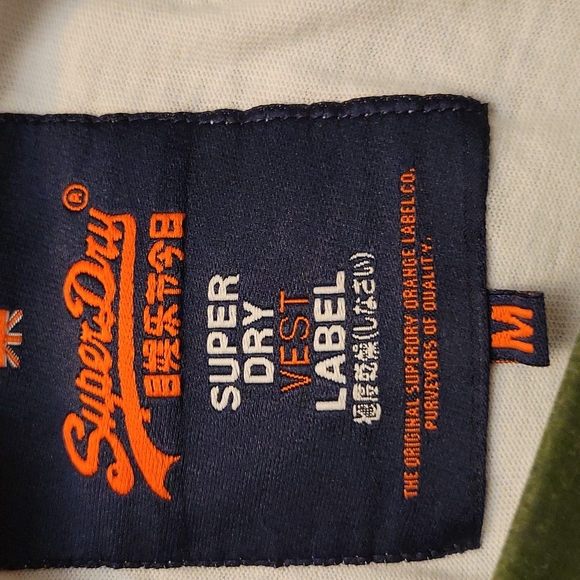 REAL SUPER DRY VEST LABEL SLEEVELESS T-SHIRT ๐ SIZE M - Picture 10 of 11